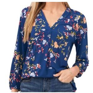 Two by Vince Camuto V Neck Soft Blouse Size Large